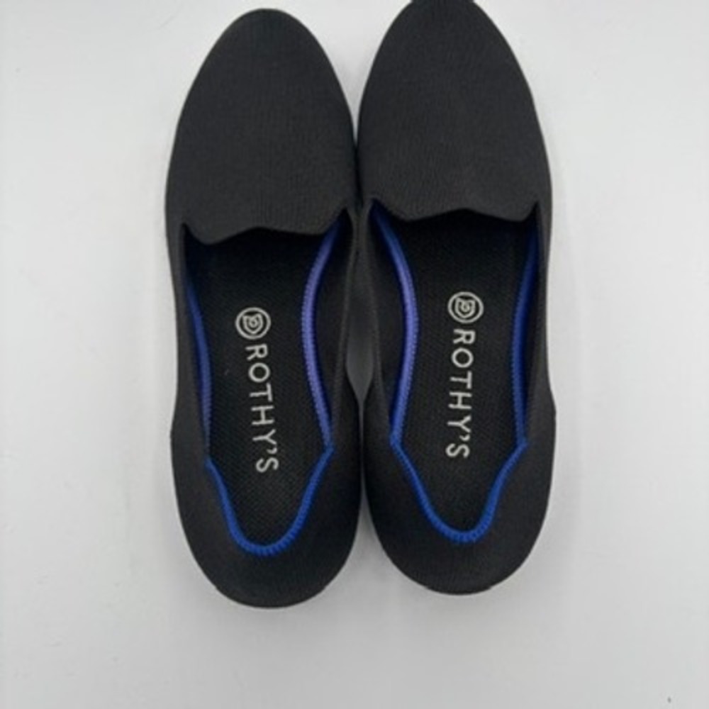 Rothys The Loafers Women Sz 11 Black Slip On Flat Comfort Shoes - Picture 4 of 10